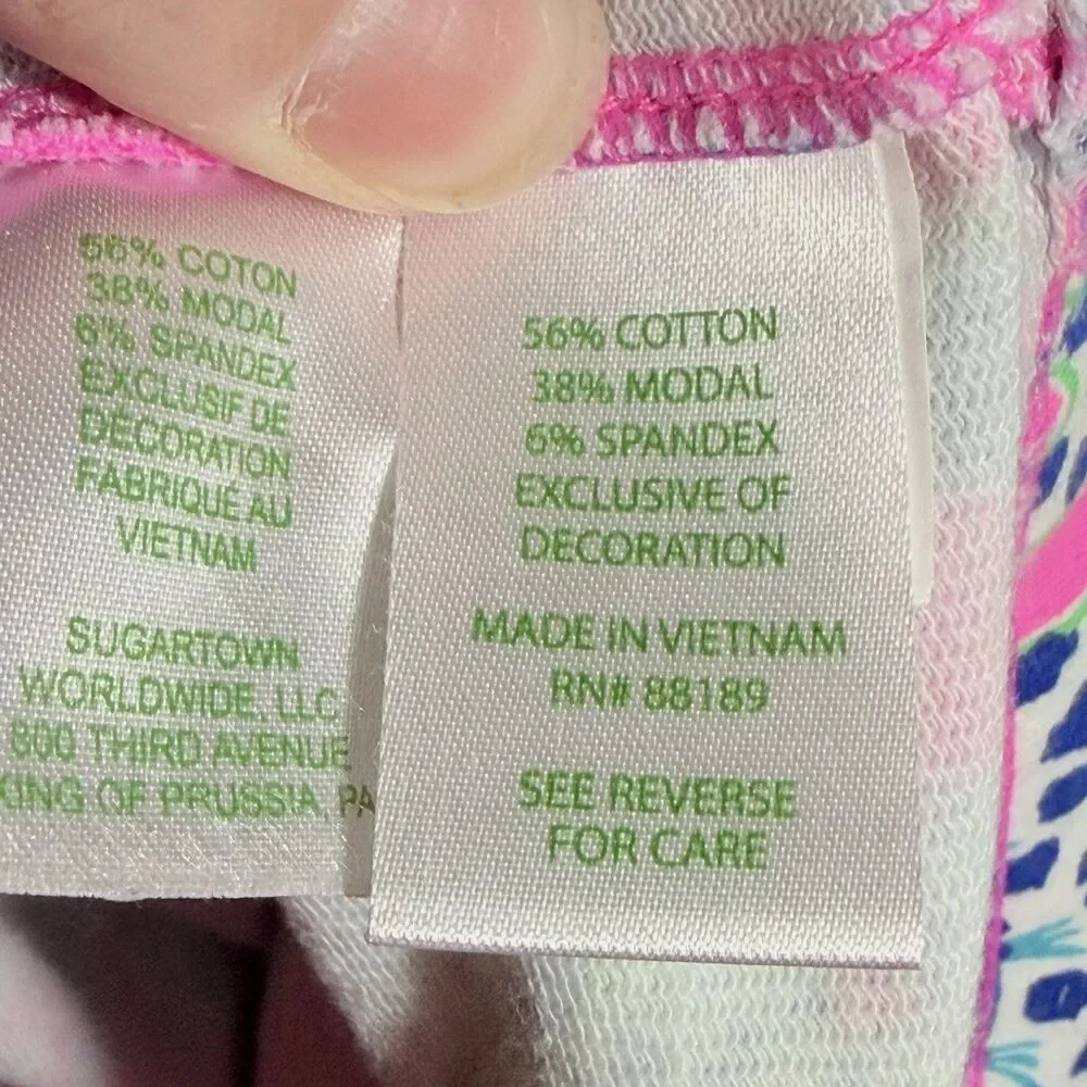 Lilly Pulitzer Plumeria Pink Untamed Hearts Elfrea Ruffle Dress Girl's L/8-10